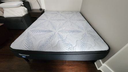Sealy queen size bed and adjustable bed frame