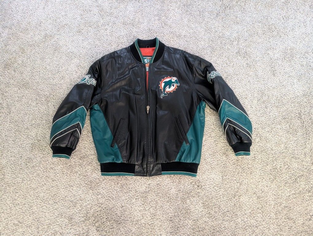 Miami Dolphins Leather Jacket 