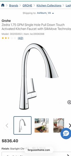 GROHE Starlight Chrome Kitchen Faucet (new in box)