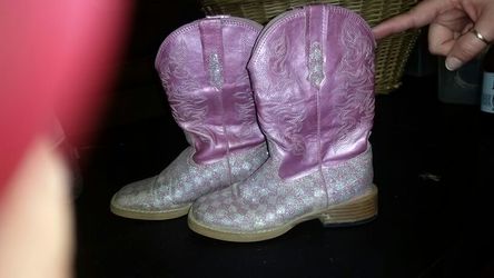 Roper kids size 11 pink cowgirl boots