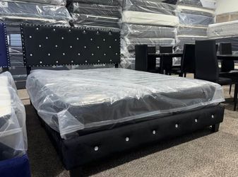 Timeless comfortable bed frames available in all sizes king queen twin full sizes!