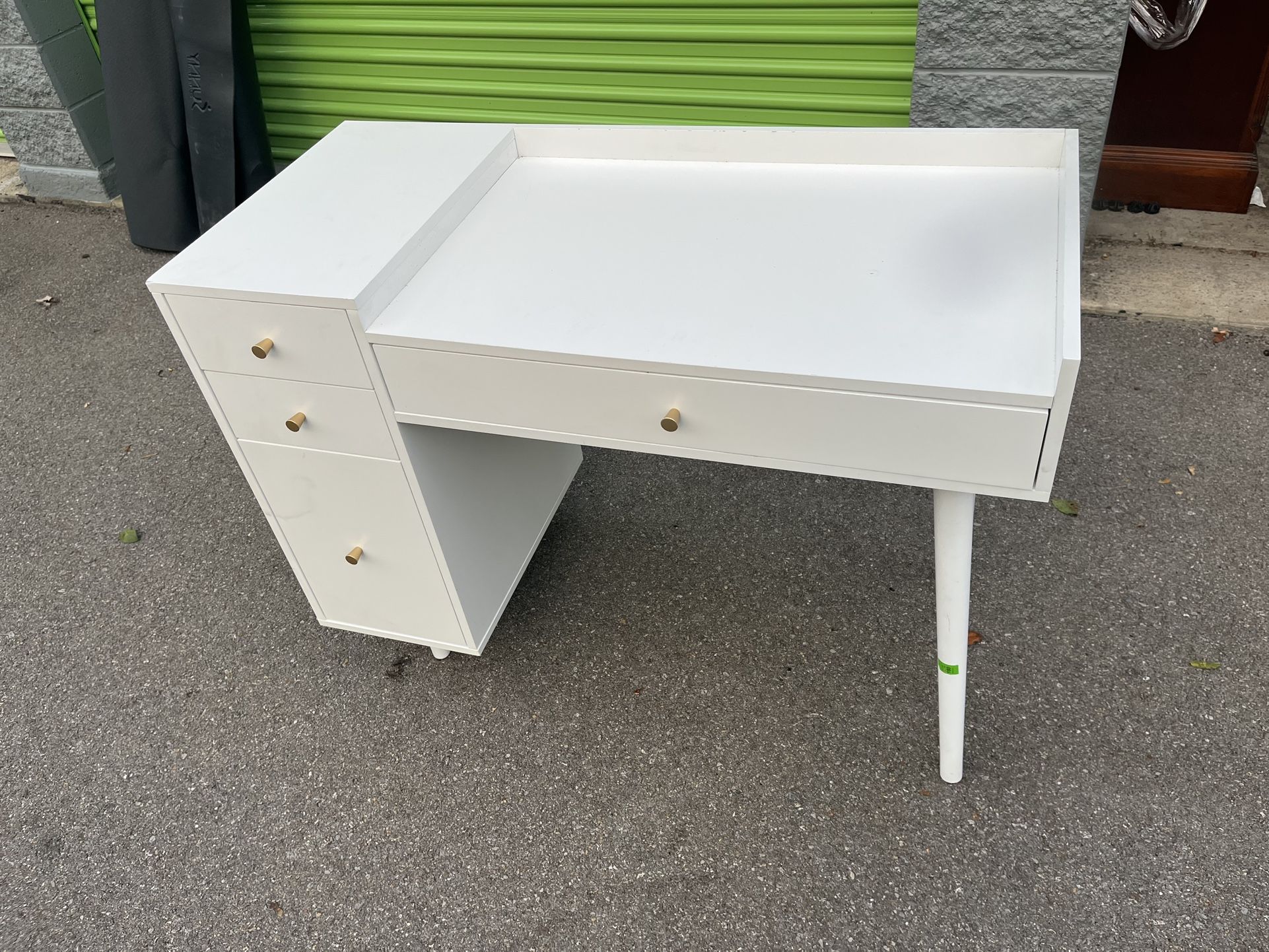 Mid-Century Modern Vanity W/ Drawers 
