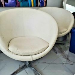 2  Modern  Swivel Chairs 