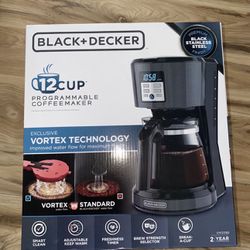 Black + Decker 12 Cup Programmable Coffee Maker Vortex Technology