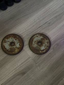 2 10 pound weights