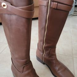Coach Linette Calf Leather Boots 