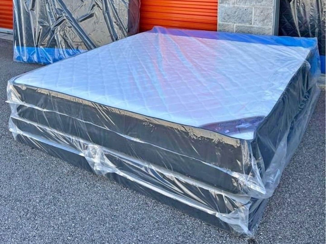 New King Size Mattress With Box Springs Set Colchones Pillow Top King Size