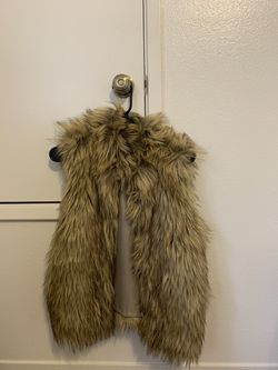 Fur vest size large