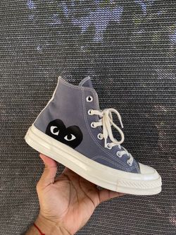 COMME des GARÇONS PLAY x Converse Chuck 70 High Size 6 Grey Sneakers