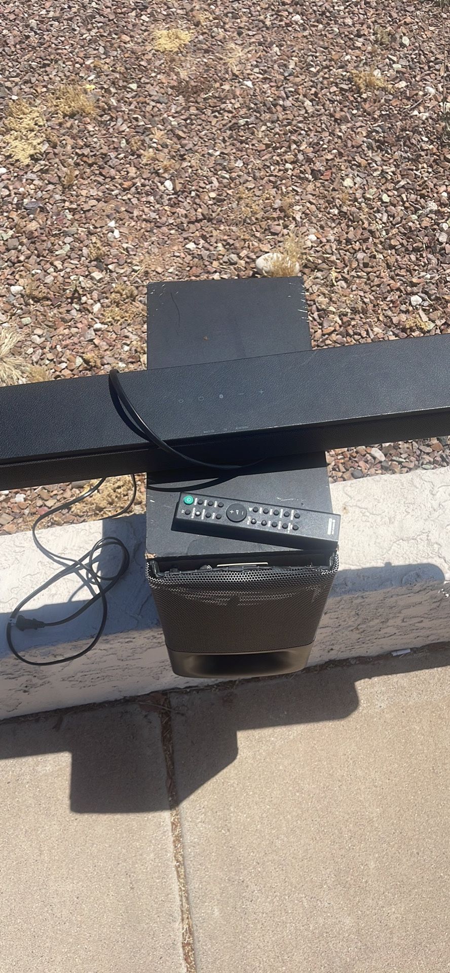 Bluetooth Sony Soundbar W/bass box