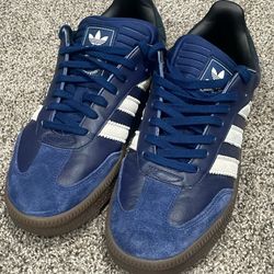 Blue Adidas Sambas