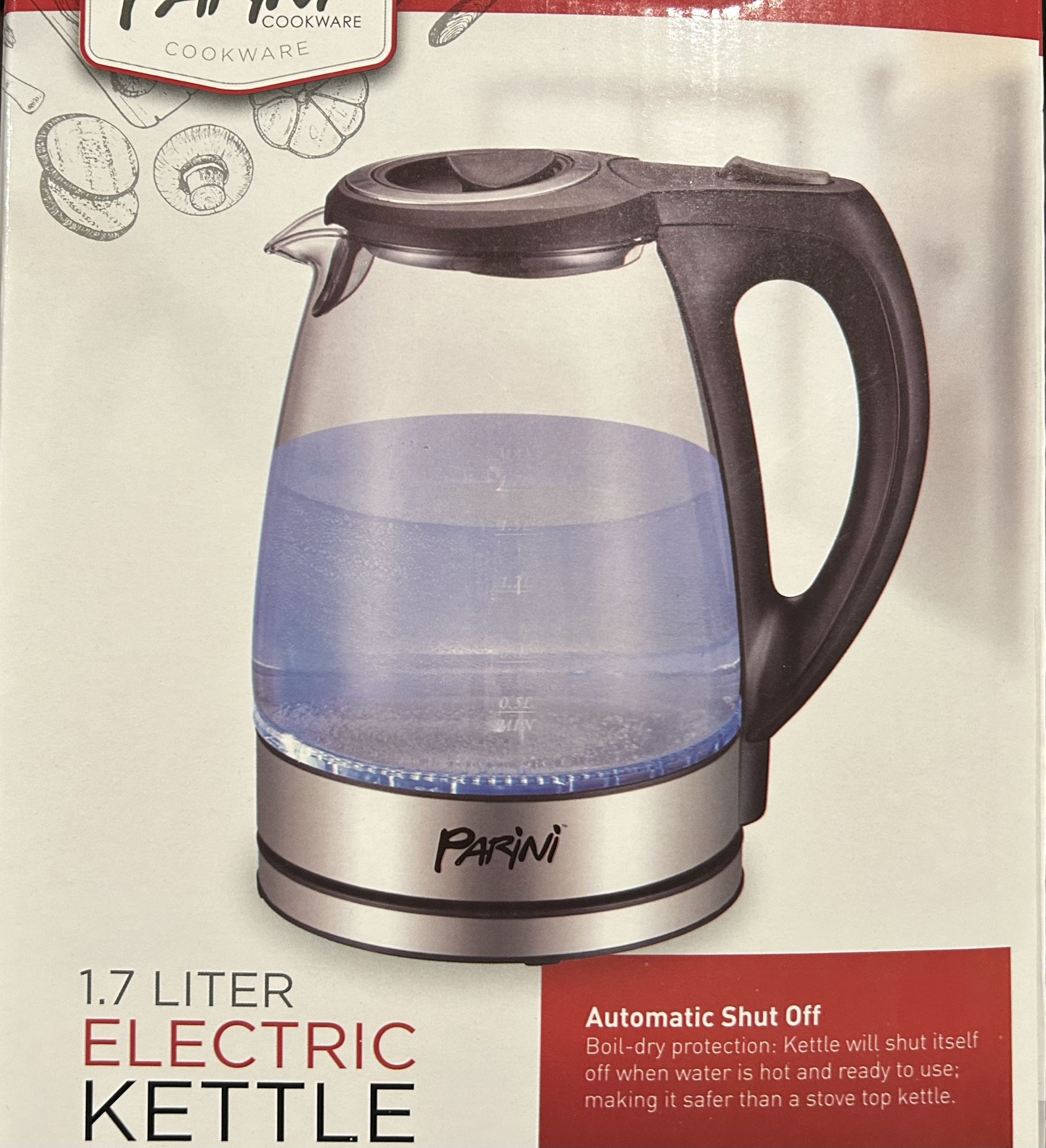 NEW PARINI 1.7L Electric Kettle - $15