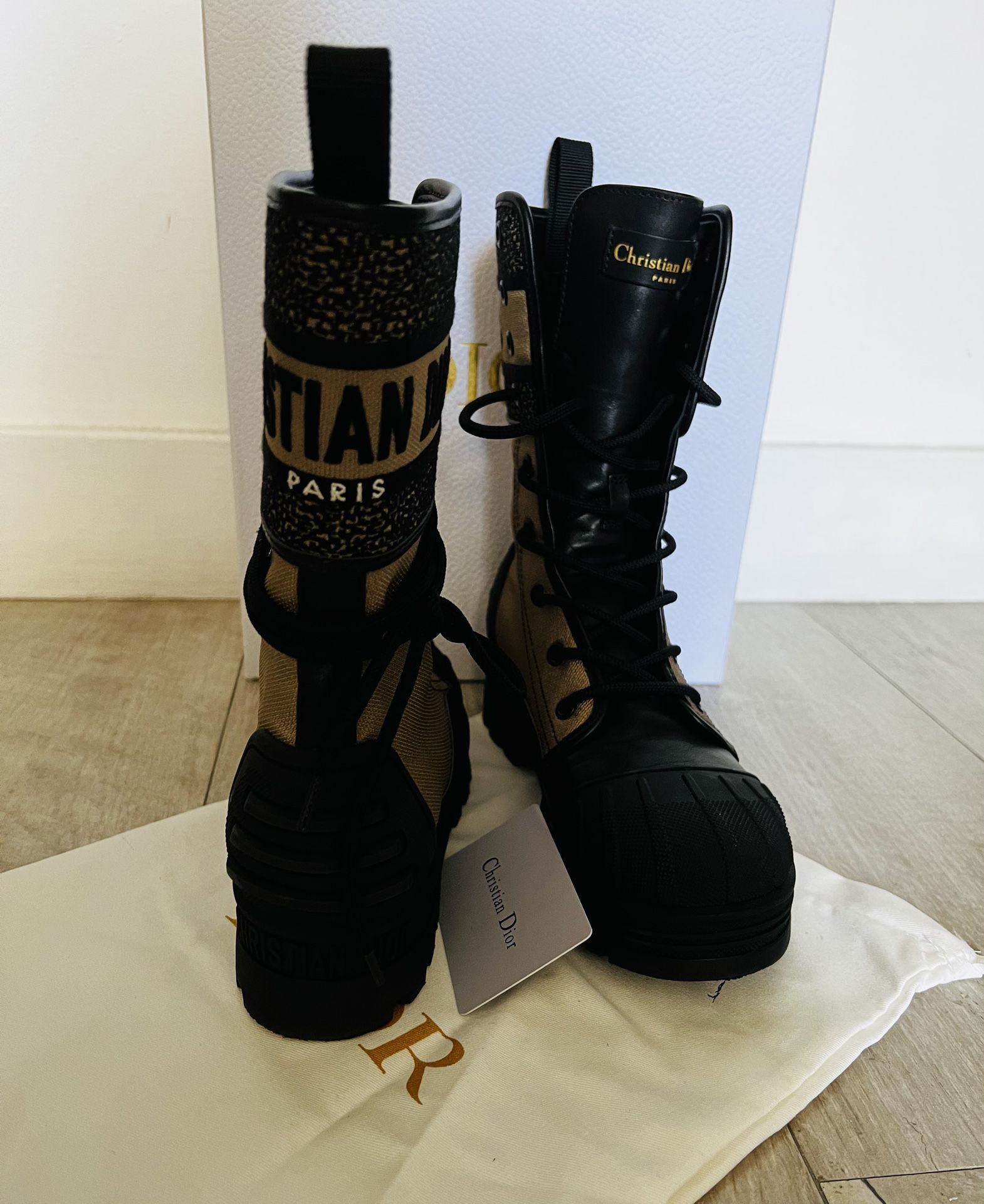 Dior Women's D-major Canvas & Rubber Boot Size 38 for Sale in Sunny Isles  Beach, FL - OfferUp