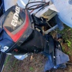 2014 evinrude 60 hp low hours new  service l evinrude ETEC DEALER filter impeller park plugs oil gear ,including control and cables ready for install