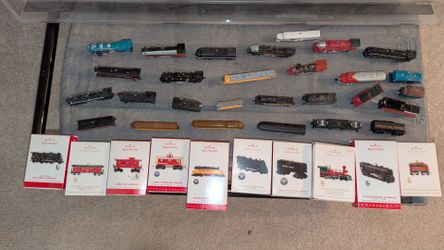Trains - $280 for ALL Hallmark Keep Sake & Display case