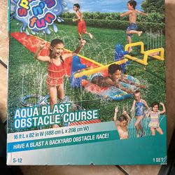 Slip N Slide Aqua blast obstacle course 