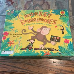 Monkey magnetic dominoes game