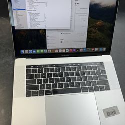 Apple MacBook Pro 15” Touch Bar Latest OS