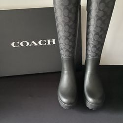 Coach Signature Rain Boots