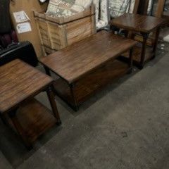 Coffee And End Table Set. Some Scratches 