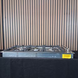 Bertazzoni 36'' Drop-in Gas Cooktop with 5 Sealed Burners, Continuous Cast Iron Grates, Power Burner - Stainless Steel (MAST365QXE-D-6016)