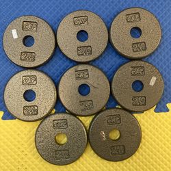 8- 2 1/2 lb CAP weights