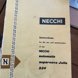 Necchi Automatic Supernova Julia 534 Sewing Machine With Stand