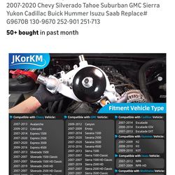 AW6009 Water Pump with Thermostat for 4.8 5.3 6.0 6.2L 2007-2020 Chevy Silverado Tahoe Suburban GMC Sierra Yukon Cadillac Buick Hummer lsuzu Saab Repl