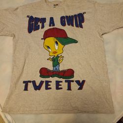 Vintage 90s Looney Tunes Tweedy T Shirt