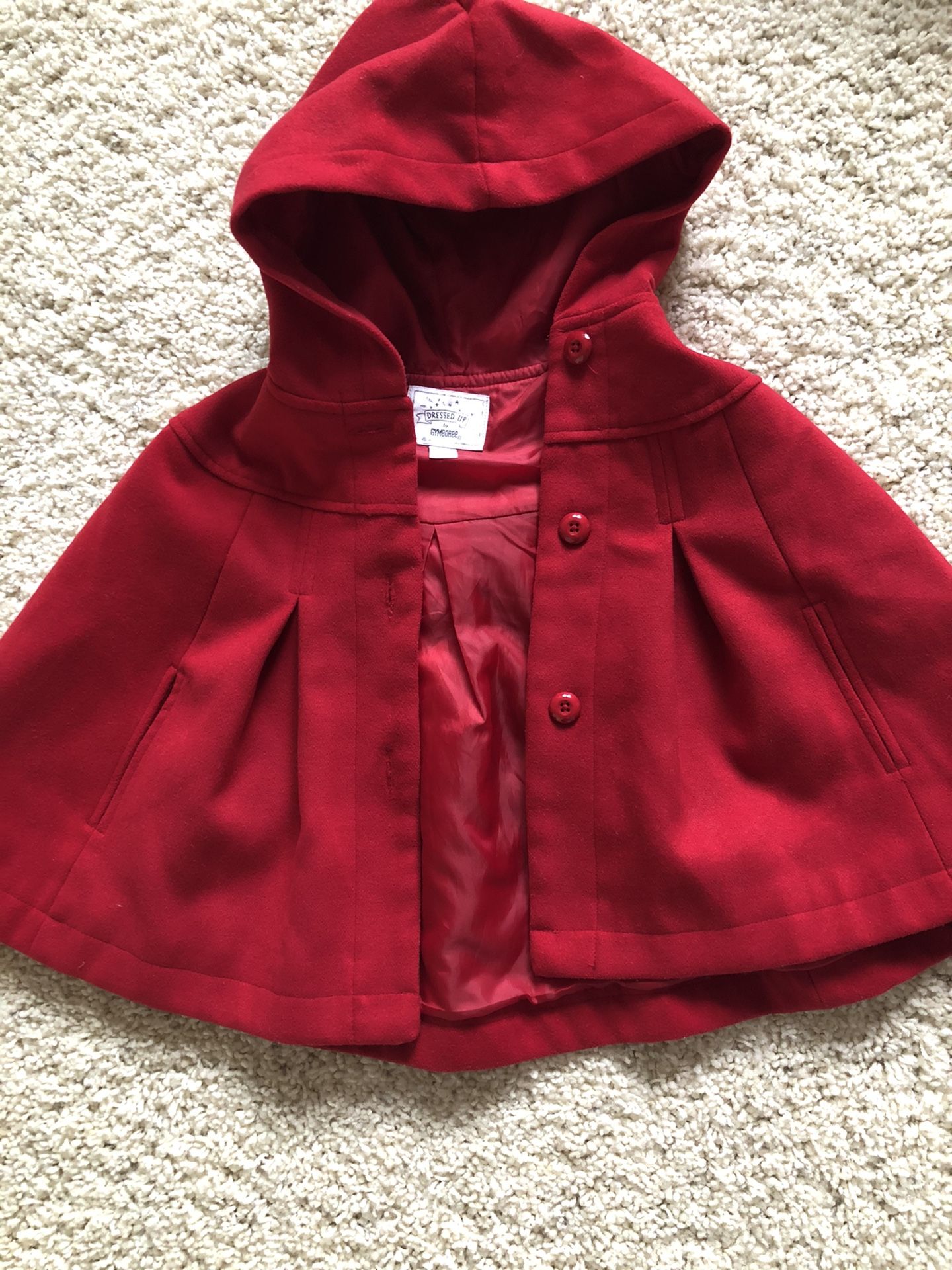 red riding hood costume, toddler poncho