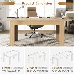 ❤️‍🔥 Lent Glitter Wood - Large Mobile Extendable Dining Table for 6-8