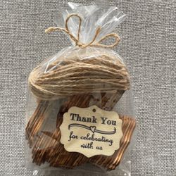Thank You Wooden Tags Favors Gifts Baby Shower Birthday Wedding
