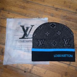 Louis V. Blue Black Beanie!