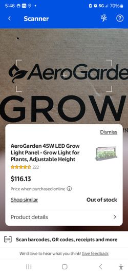 AeroGarden Grow Light
