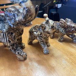 Jungle Print Elephants Set 