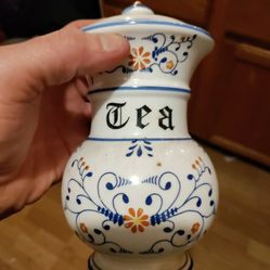 Royal Sealy Tea Canister And Lid 