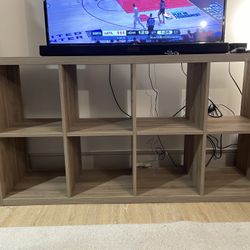 Light wood 2x4 Kallax Shelf (IKEA)