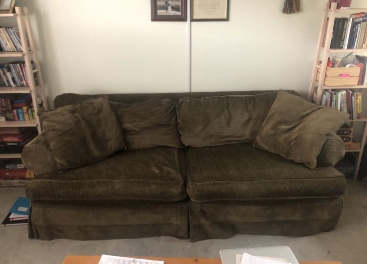 Plush couch