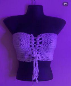 Crochet Fashion Tops Crop Tops