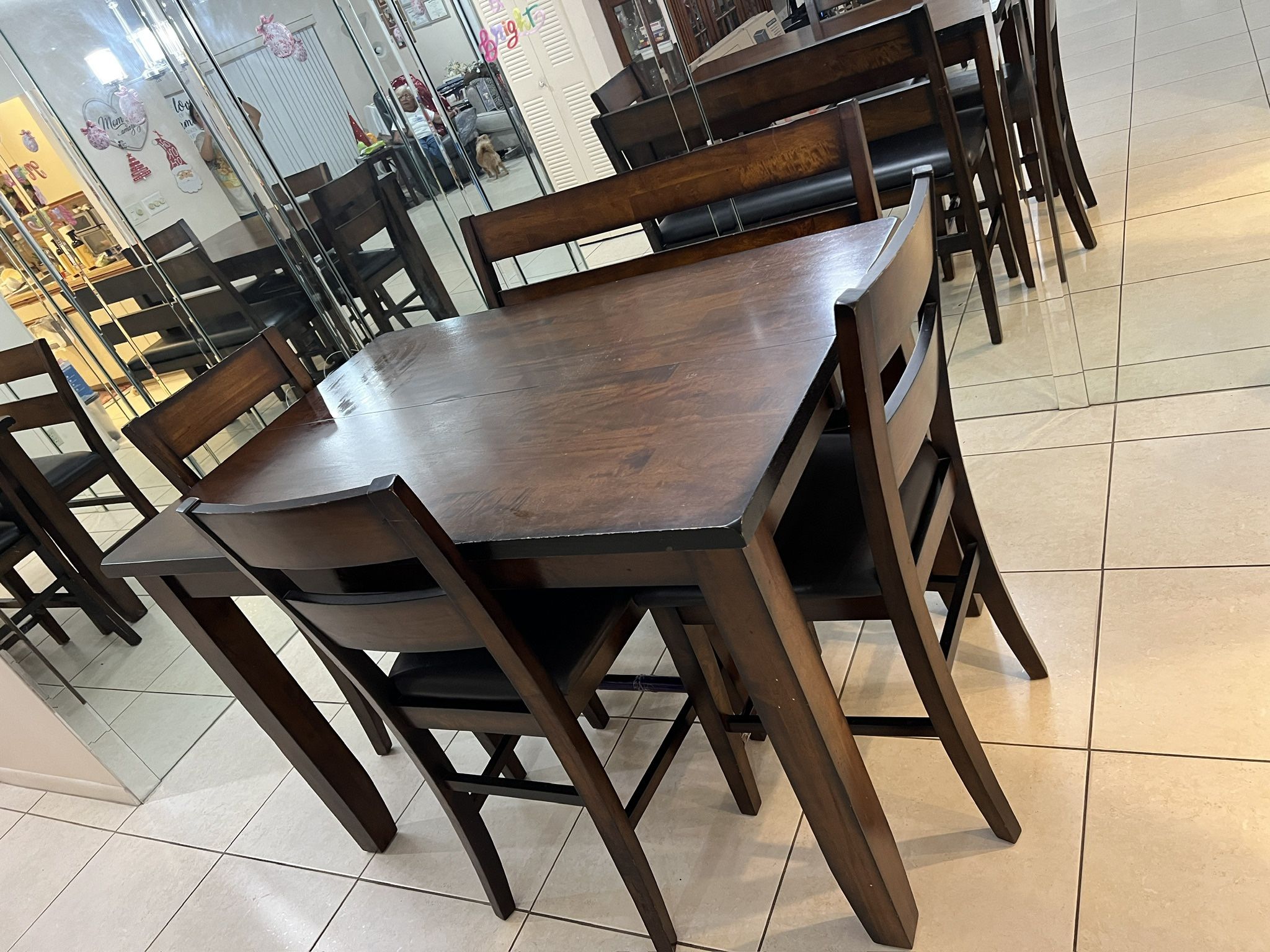 Mango Extendable High Top Dining Room Table