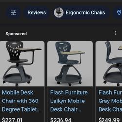 Belnick Mobile Desk Chair