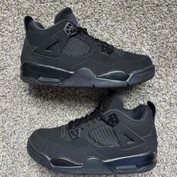 Size 6.5 Black Cat Jordan 4 (8 Women)