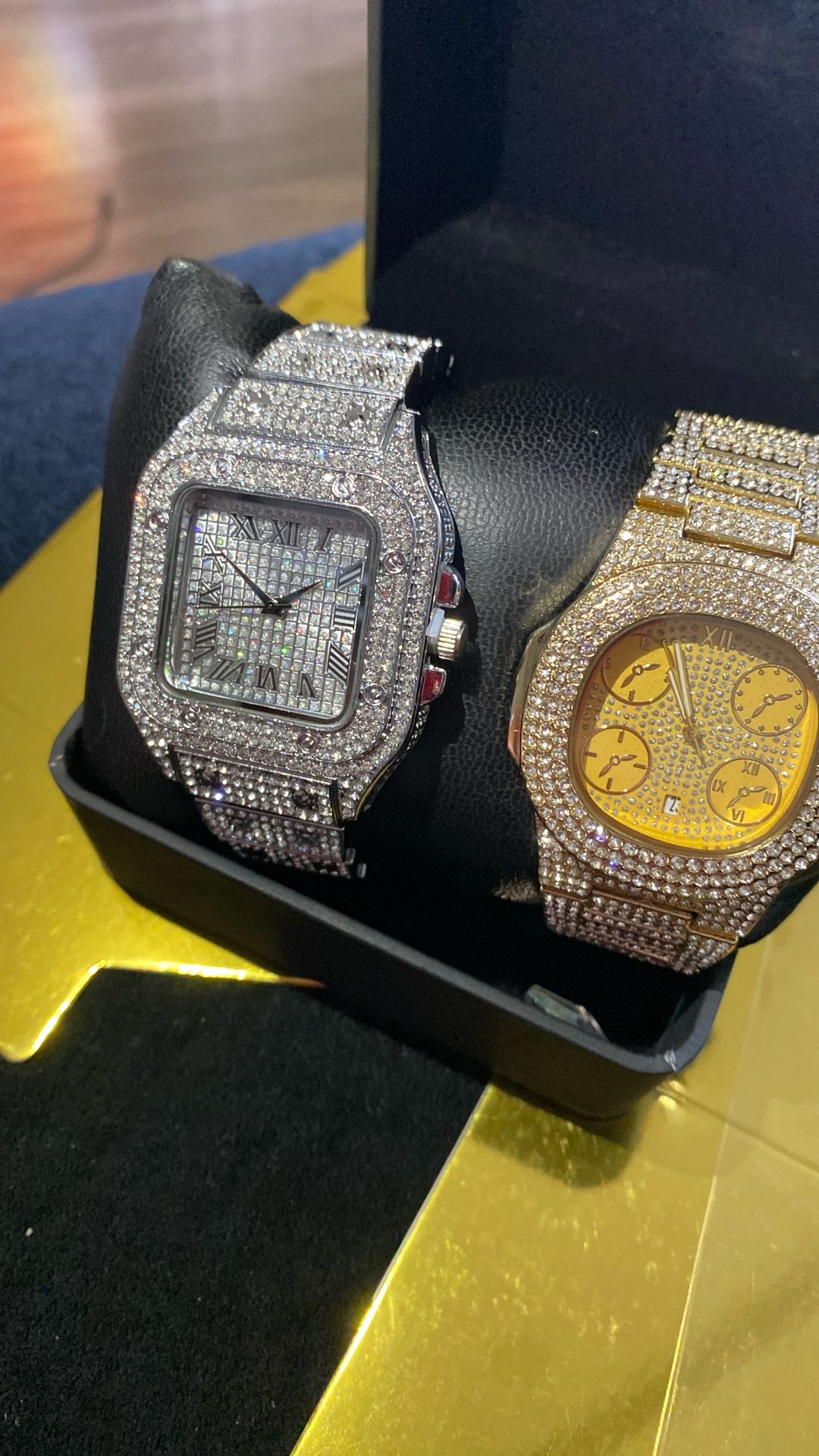 Yellow white collection two-piece sizable millionaire CEO executive boss