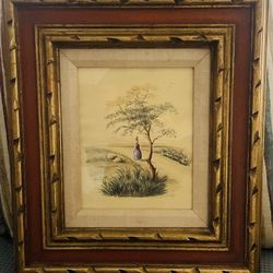 Original ca 1950's Ellen McCoy Watercolor Painting