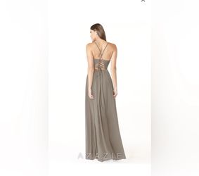 Azazie Aaida Bridesmaids Dress Taupe for Sale in Jersey City NJ OfferUp