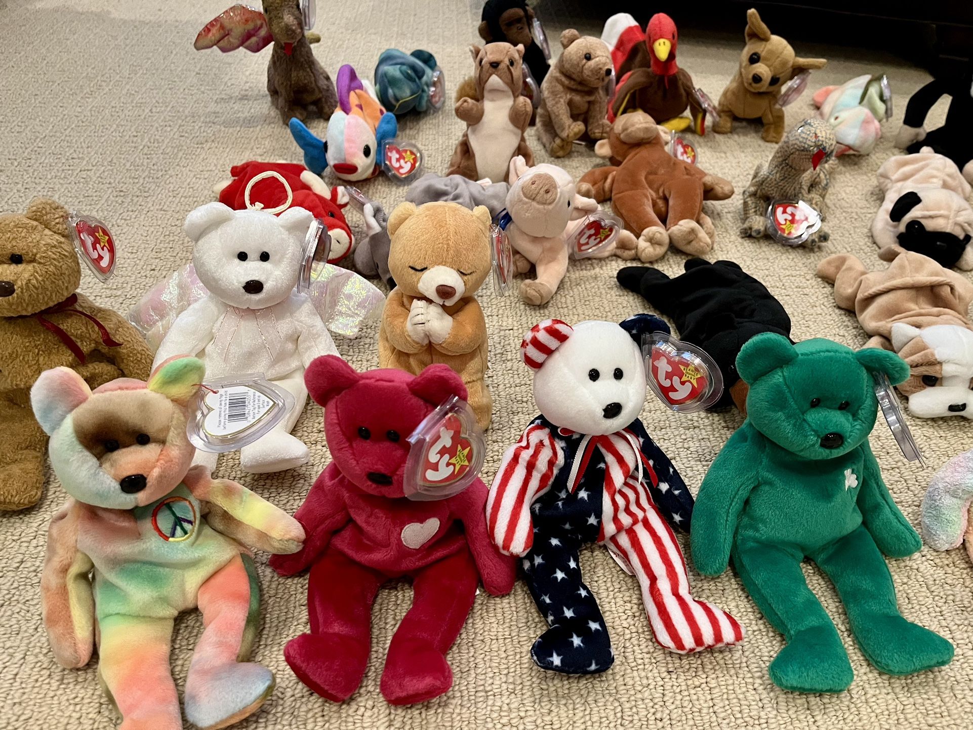 BEANIE BABIES WITH ALL TAGS PERFECT CONDITION