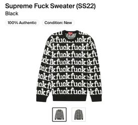 Supreme Fuck Sweater SS2 Black for Sale in San Leandro, CA - OfferUp