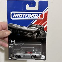 Matchbox of 1963 Corvette Chevy Convertible Die-cast Toy 