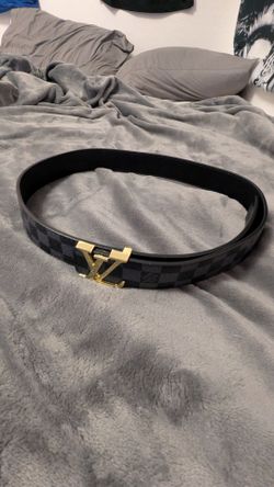 Black & Gold Louis Vuitton Belt