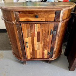 Distressed Wood Cabinet